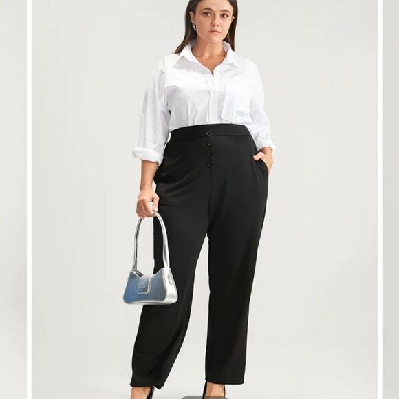 NWT BloomChic hi rise black pants 12 / L - Picture 1 of 8